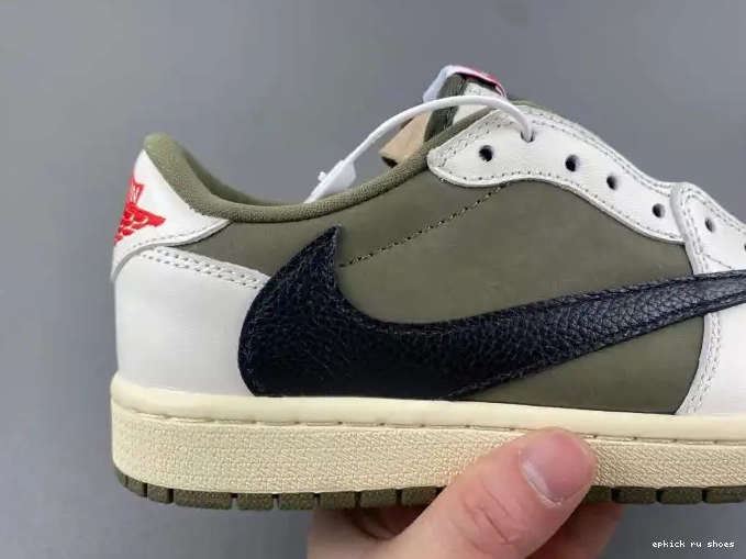 Cheap MEDIUM 1 TRAVIS JORDAN OLIVE LOW DM7866-200 X AIR SCOTT OG 0505